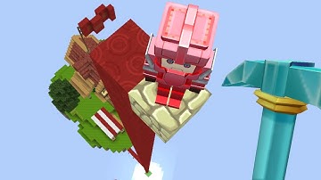 100 ft JUMP by FAKE NOOB *PUPPET* BedWars Blockman Go