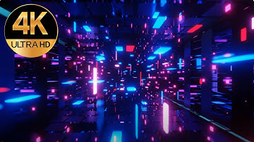 7 hours 4k deep trance Bricks light background video loop seamless loop tunnel Animation background