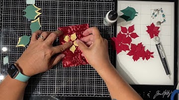 Quick Christmas Poinsettia Card