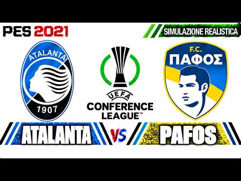 Video PES 2021 | Atalanta vs Pafos – Conference League | Simulazione Realistica