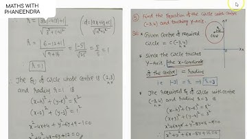 CIRCLES   Length of chord intercepted by circle on a line  MATHS -2B  INTER SECOND YEAR AP TS BIE