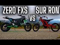 ZERO FXS vs 72v Sur Ron // Drag Race & Wheelies