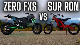 ZERO FXS vs 72v Sur Ron // Drag Race & Wheelies