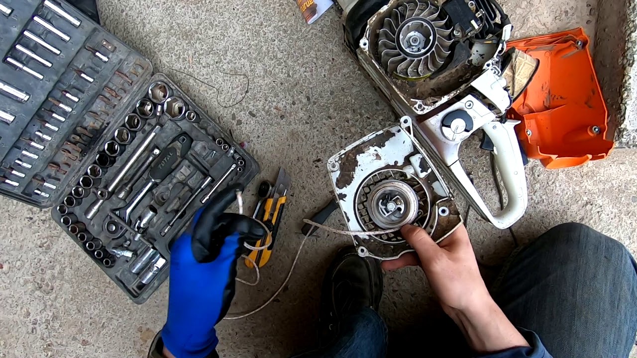 Make IT Chainsaw Starter Cord Repair YouTube