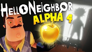 THE GOLDEN APPLE'S SECRET! | Hello Neighbor Alpha 4