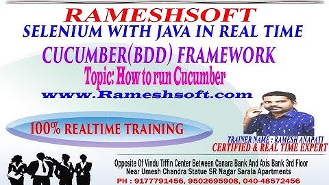 RAMESHSOFT: How to run cucumber By Ramesh Anupati