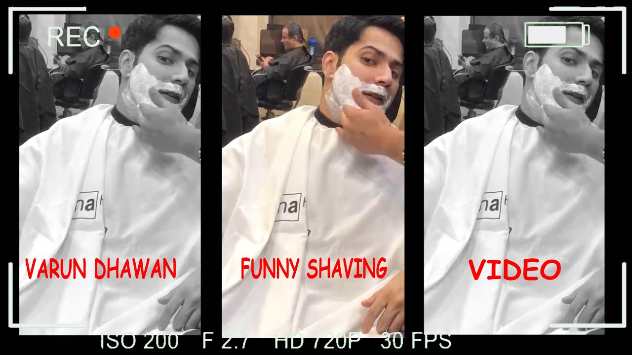 Varun Dhawan's Funny Shaving Video | Varun Dhawan - YouTube