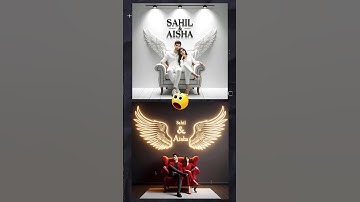 Create 3D Ai Wings Couple Images With Name photo editing | bing image creator tutorial | bing ai