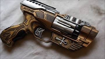 How to paint a foam dart gun for Steampunk Part 5