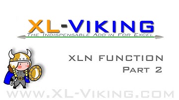 EXCEL ADD-IN XLN TUTORIAL PART 2