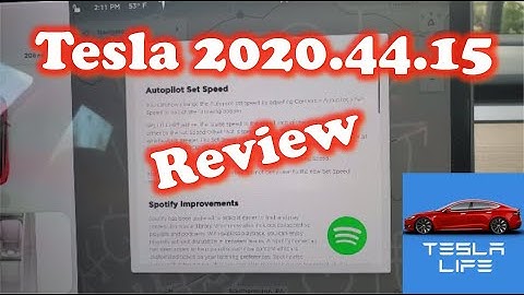 Tesla 2020.44.15 Software Update Review