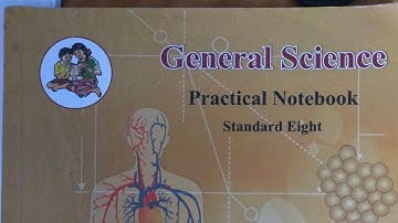 8th class general science  BalBharti practical notebook experiment number 1.