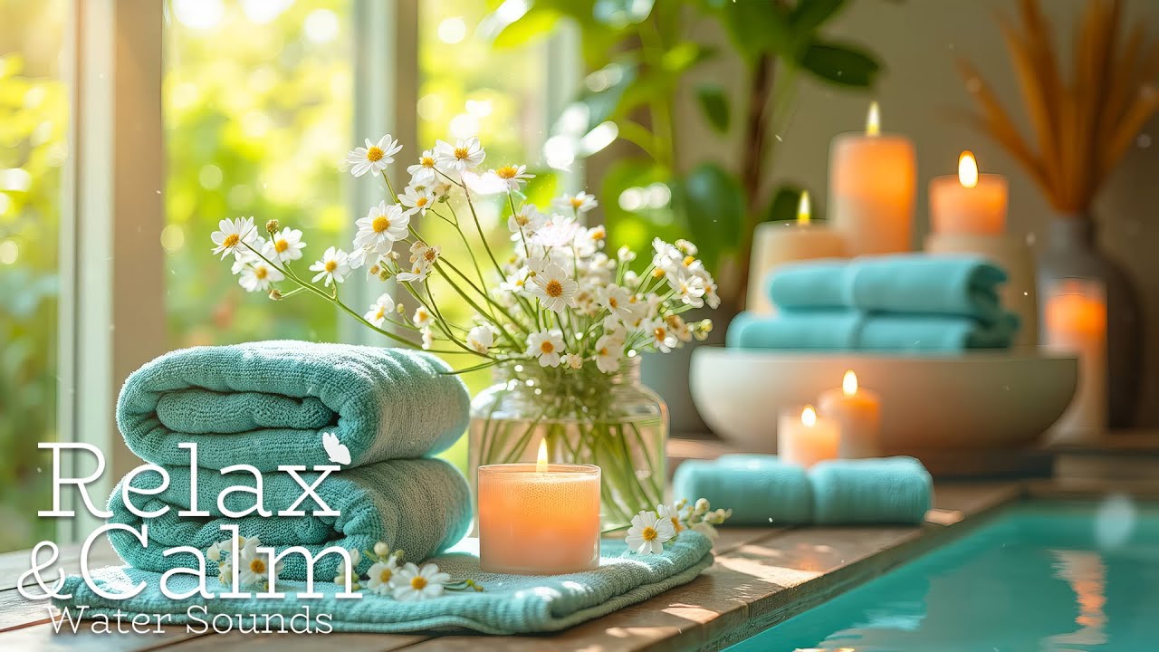 Healing Spa Music with Water Sounds 🌿 Stress Relief • Relieve depression