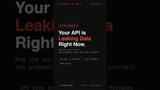 Stop Exposing API Keys in Frontend Code | API Security for Devs | #DevInRealLife #5