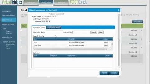 Desktop Virtualization VERDE - Distribute Application Layers