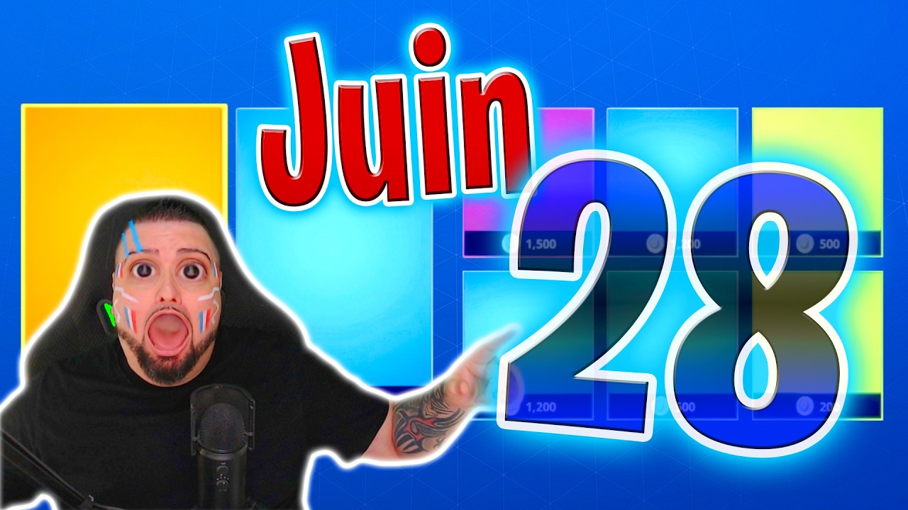 BOUTIQUE FORTNITE D’AUJOURD’HUI (28 juin 2026) 💙🥳 (Boutique du jour)