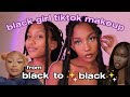 black girl tiktok makeup tutorial (super detailed)