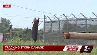 Storms topple power poles, damage structures in parts of Oklahoma