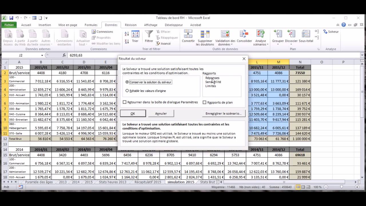 Excel Zen Effectuer Une Simulation Avec Le Solveur version Comment e 