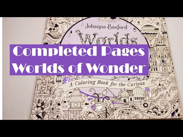 FLIP THROUGH: WORLDS of WONDER Coloring Book by JOHANNA BASFORD