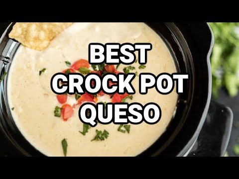 Easy Crock Pot White Queso Dip • MidgetMomma