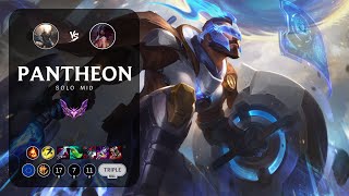 Pantheon Mid vs Akali - EUW Master Patch 13.24