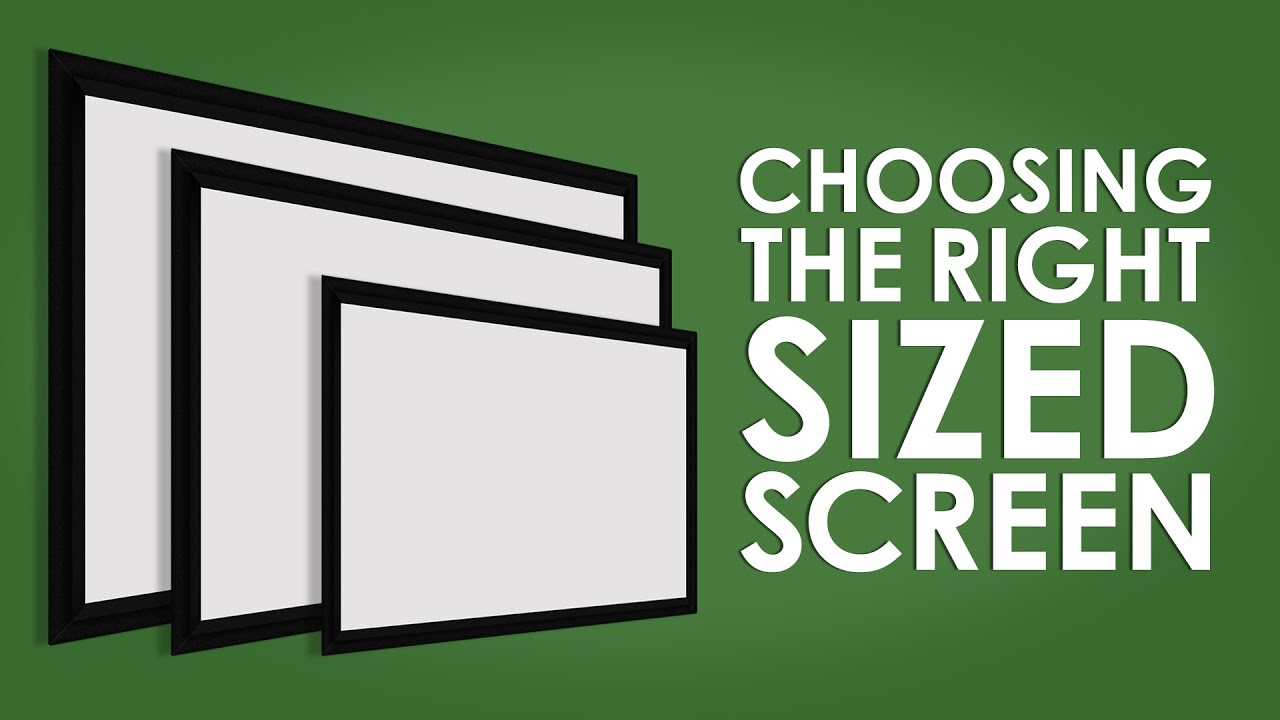 Projector Screen Size Chart