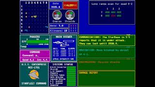 Four Star Trek games for DOS
