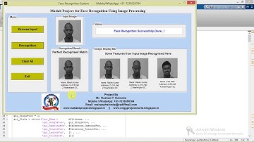 Face Recognition using Image Processing Matlab Project