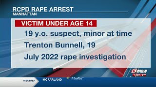 19-year-old arrested after year-long rape investigation