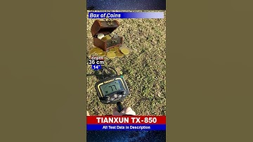 TIANXUN TX 850 metal detector Test with a Box of Coins #metaldetectors #shortsvideo #tianxun