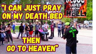 "I can say a quick PRAYER before I die then go to HEAVEN" 🤦🏻‍♂️