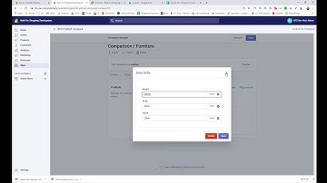 Shopify Product Compare - Exporting & Importing Compare Data