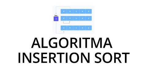 ALGORITMA INSERTION SORT - DILENGKAPI TEORI DAN PRAKTEK