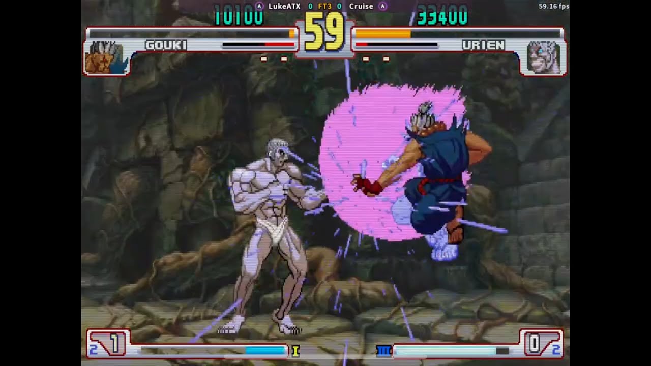 SFIII 3RD STRIKE: LukeATX ( AKUMA ) VS Cruise ( URIEN ) FIGHTCADE FT3 SET