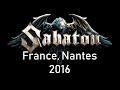 Sabaton Live At Nantes France 2016 Lyrics Sabaton Live At Nantes France 2016 Lyrics