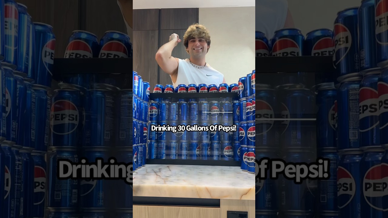 Выпиваю 30 галлонов Пепси!