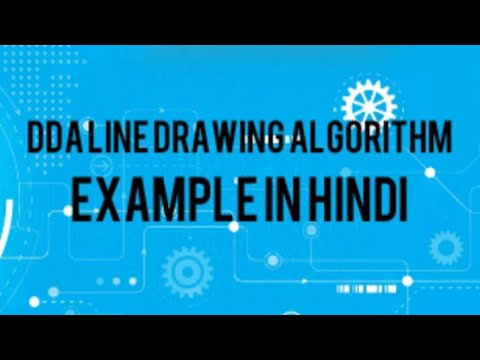 DDA line drawing algorithm /computer Graphic / example in hindi - YouTube