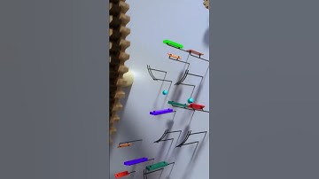 I built a bouncing marble contraption synchronized to @Wintergatan  #satisfying #marblemachine