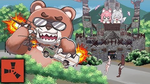 ヘリコプターや車を破壊して怒った海外キッズの拠点を探し出して破壊した2年ぶりのサバイバルをまとめました【RUST 実況】