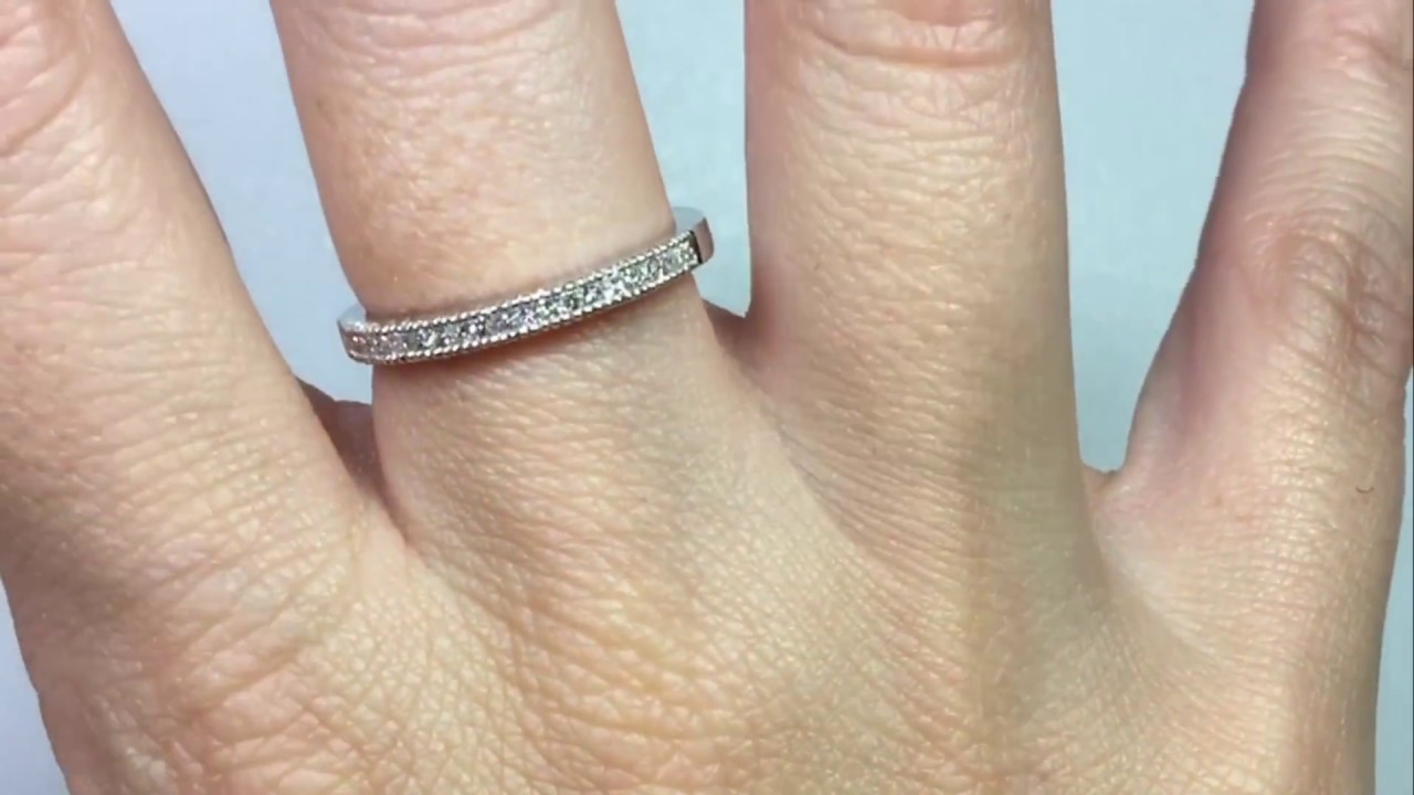 Anillo de Compromiso Media Alianza PRINCESS NICOLS 14710140011 - YouTube