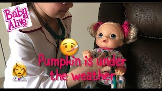 BABY ALIVE Pumpkins under the weather morning routin baby alive videos