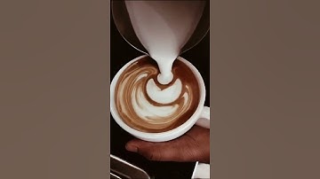 Latte Art Tutorial- Tulip ( How to improve Tulip pattern)  #cappuccino  #latte #lattearttutorial