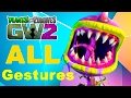 ALL Gestures, Emotions - Plants vs Zombies Garden Warfare 2