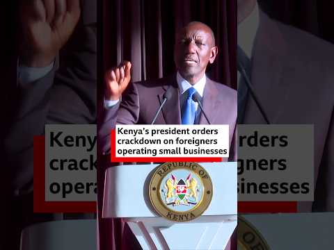Kenya's president orders crackdown on foreigners operating small businesses - BBC Africa