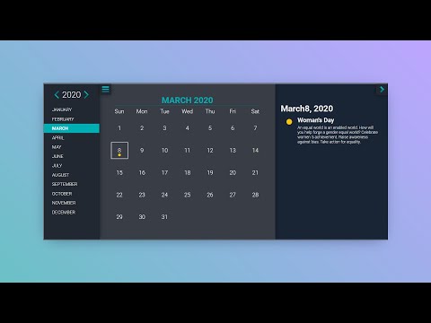 Video: How To Make A Calendar For A Website