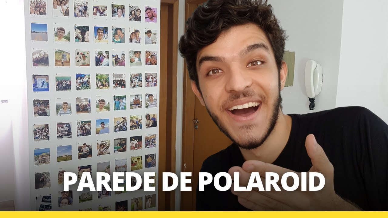 PAREDE DE FOTOS POLAROID COM R$ 35