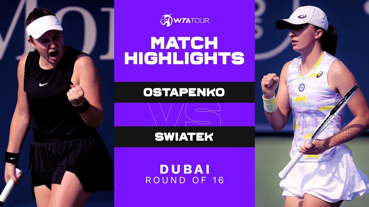 Iga Swiatek storms into Dubai Tennis Championships last-16