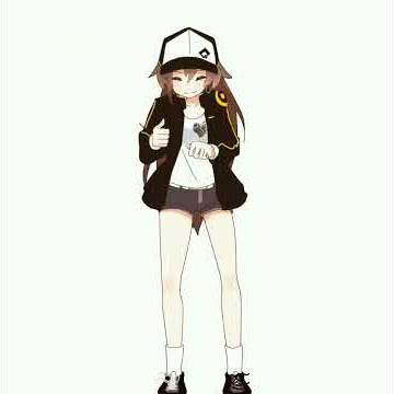 Anime hip hop girl dancing!!! HD