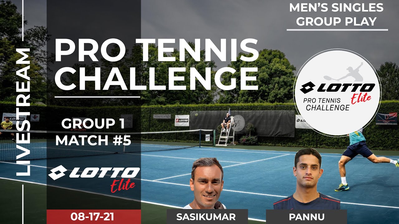 Singles Group 1, Match 5 Sasikumar vs Pannu Lotto Elite Pro Tennis Challenge